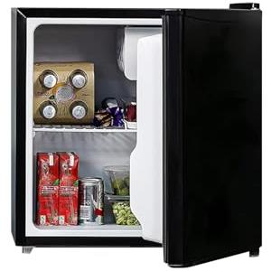Avilia Minifrigo Bar da Camera o Ufficio 48L e Freezer da 5L con Luce LED e Capacità di Raffreddamento 0°/10°C - Consumo Energetico Ridotto 85W Comodo Scaffale per Bibite e Porta Ermetica - 44x47x53cm