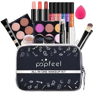 FantasyDay Calendario dell'Avvento 2025 Beauty, Kit di Bellezza Cosmetici Kit per Occhi, Viso e Labbra - Set di Trucchi con Correttore, Rossetti, Lucidalabbra, Palette Ombretti, Mascara, Trousse, Fard
