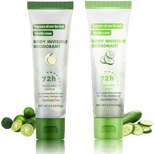 Generisch 2 unità di gel antitraspirante per sudorazione forte, antitraspirante per viso, mani e piedi, crema deodorante corpo anti-sudore 72 ore, protezione contro la sudorazione intensa e l'odore