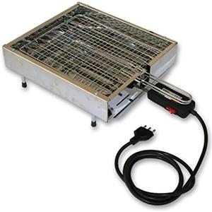 Stella Soc. Coop. Bistecchiera Griglia Elettrica Satinata in acciaio inossidabile 1900 Watt Made in Italy la Stella - ST 1900