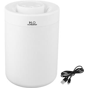 Kexpery Umidificatore elettrico 3L ricaricabile USB silenzioso con LED, diffusore di oli essenziali per camera da letto casa