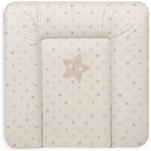 Ceba Baby® Fasciatoio Materassino - Fasciatoio neonato morbido - Cuscino Fasciatoio Lavabile per bambine e bambini - certificato Öko-Tex - impermeabile - Beige - 70x75 cm