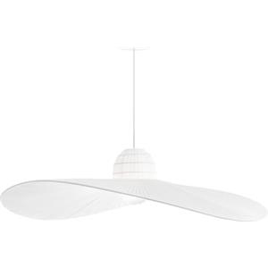 Ideal Lux MADAME SP1 - Lampada a Sospensione Bianco, 1 Luce, Cavo in Tessuto