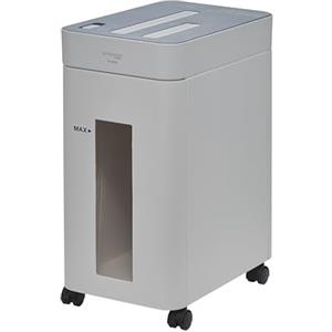Iris Ohyama Woozoo, Distruggi documenti/distruggi carta, 10 fogli, Tecnologia trasversale, Cestino da 17L, Carta A4, CD/DVD, carta di credito - Personal Shredder Cross Cut P10HCS - Bianco