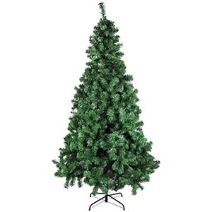 eacommerce Albero di Natale Effetto Realistico Rami Fissi Apertura ad Ombrello Ignifugo Montaggio Facile (210 cm, Verde Standard)