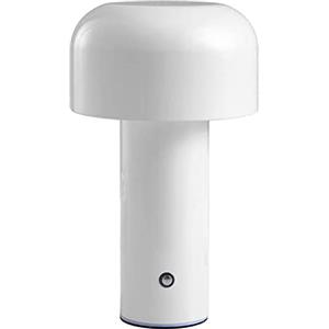 Luqeeg Lampada a Fungo, Lampada da Comodino, Luce Notturna a Fungo con Luce LED a 3 Colori, Graziosa Lampada da Comodino Piccola per Soggiorno/bar/camera da Letto/comodino/studio (Bianco)