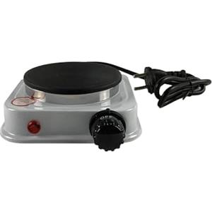 TEMPO DI SALDI Mini Fornello Elettrico 500W Regolabile Piastra Ghisa Viaggio Campeggio 108 mm