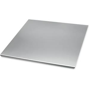 Wintem - Tagliere Acciaio Inox 40x50cm Antibatterico per Impastare e Cucina Professionale, Piano di lavoro igienico - per impastare Pane, Pizza, Dolci