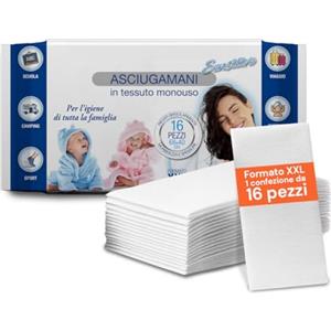 Avilia - Set 16 Asciugamani Monouso TNT 68×40 XXL Ultra Delicati per Asciugatura Completa, Ideali per Bagno, Viaggi e Uso Professionale, Facili da Utilizzare e Perfetti per Pelli Sensibili