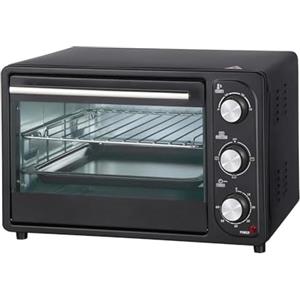 Avilia Forno Elettrico per Cottura e Riscaldamento Alimenti - Fornetto Elettrico con Termostato Regolabile, 23x16x27cm, 16L, 1200W, Nero
