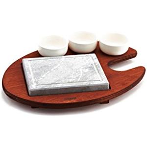 Bisetti Pietra Ollare Rettangolare 3 Ciotole 16 X 20 Cm