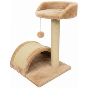 Avilia Tiragraffi per Gatti 50 cm con Piattaforma Imbottita in Sisal Naturale - Albero Tiragraffi Compatto con Pallina Pendente, Ideale come Giochi Gatto e Trespolo per Relax in Casa