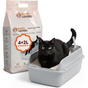 Avilia - Lettiera 6L 4+2 Gratis Pellet 2mm Vegetale per Gatti Senza Polvere Alta Assorbenza Anti Odore - Solubile in WC - Uso Quotidiano e Ultra-Igiene Domestica.