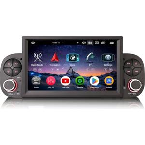Erisin Android 16 Autoradio 1 Din con Schermo GPS per Fiat Panda 2013-2020 | 7 pollici Touchscreen con CarPlay Android Auto Bluetooth Navigazione WiFi 4G DSP DAB+ FM Radio RDS Canbus SWC 8-Core 4GB+64GB