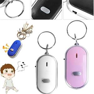 Caduola Localizzatore di chiavi, sensore attivato dal suono, telecomando portatile, dispositivo di ricerca chiavi fischietto, localizzatore di oggetti intelligente, allarme anti-smarrimento, portachiavi con