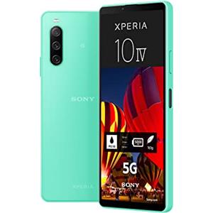Sony Xperia 10 IV (smartphone 5G, 6 pollici, display OLED, tripla fotocamera, jack audio da 3,5 mm, batteria da 5.000 mAh, doppia SIM ibrida), 24 + 6 mesi di garanzia [Amazon Exklusiv] menta