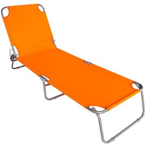 Joy Summer Lettino sdraio in ferro Tessuto Oxford Prendisole Piscina Spiaggia