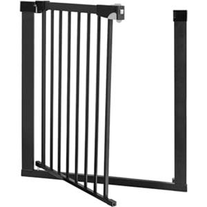 Momi Cancelletto per porte e scale MoMi PAXI PLUS, estensibile da 75 a 82 cm, cancelletto di sicurezza per bambini con 2 prolunghe da 7 e 14 cm in dotazione, con morsetti - installazione senza foratura