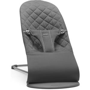 BabyBjörn Sdraietta Bliss, Tessuto, Trapunto classico, Antracite con Giochi per Sdraietta, Occhietti Vispi
