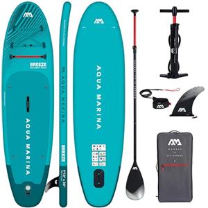 CampSup Aqua Marina Breeze 9'10 - Tavola gonfiabile per principianti - Stand Up Paddle Board Set completo - Limited Edition Blu