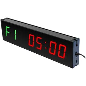 VXDEFP Cronometro Digitale for Conto alla rovescia con Timer da Palestra con Timer a intervalli LED remoti Tipo C Timer Fitness Montato a Parete for Competizione Garage della Palestra Domestica