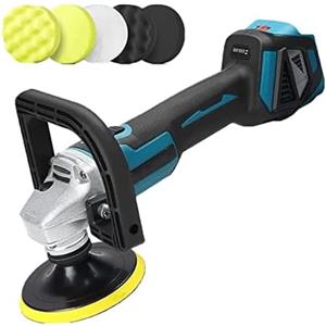 YUYANAIAO Lucidatrice A Batteria, Senza Spazzole Include 5 Accessori Per Lucidatura, 6 Velocità Variabile, Compatibile Con Batteria Makita, Può Essere Utilizzata Per Lucidare Auto, Pavimento (solo Carrozzer