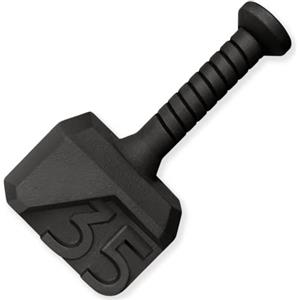 Yes4All Kettlebell a forma speciale con manico antiscivolo da 15,9 kg, per esercizi con pesi Macebell, push-up, attrezzatura per l'allenamento della forza