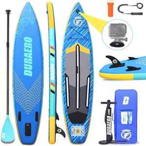 DURAERO Tavola Gonfiabile da Stand Up Paddle, 330 x 76 x 15 cm, con Supporto per Fotocamera, Accessori Completi, Portata Fino a 150 kg