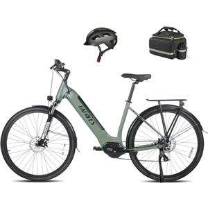 Fafrees FM9 Bici Elettrica a Motore Centrale BAFANG, 28 Bicicletta Elettrica Uomo Sospensione Idraulica, 36V 15Ah Batteria Ebike Donna, Bici Elettriche Pedalata Assistita 120KM, Legale UE (verde)