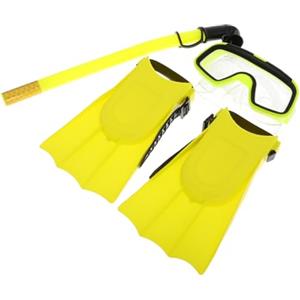 Outanaya 1set Subacqueo Per Ragazzo Ragazza Con Maschera Antiappannamento Boccaglio e Pinne Kit Completo Per Snorkeling e Allenamento Piscina