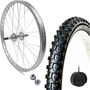 ECOVELO CERCHIO POSTERIORE 26 X 1,75 + COPERTONE MTB 26 X 1.95 + CAMERA D'ARIA | RUOTA COMPLETA 6/7 V PER MOUNTAIN BIKE