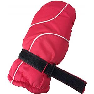 RiToEasysports da Sci per Bambini, Invernali Impermeabili per Ragazzi e Ragazze con Morbida Fodera in Velluto, Polso Elastico e Chiusura con Gancio, per Palle di Slittino Sci Sport All'aria (BLACK)