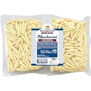 Buon Salento Maccheroni - Pasta Fresca Artigianale di Semola di Grano Duro - 500g - Pasta Tipica Pugliese Stabilizzata - Made in Italy