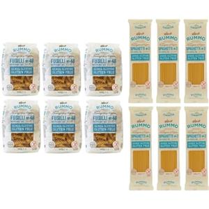 Rummo Pasta Senza Glutine Confezione da 12 Pacchetti di Prova per Fusilli + Spaghetti, 400 g