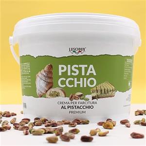 LUSCIOUX Crema per Farcitura al Pistacchio Premium (5, Chilogrammi)