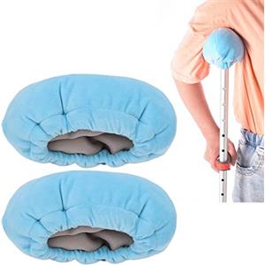 plplaaoo Imbottitura per Stampelle da Braccio per Camminare,2 Pezzi Cuscinetti Ascellari per Stampelle, Fodere per Cuscini con Manico Morbido Blu Accessori per Impugnature Ascella, Ascella in Schiuma Morbida