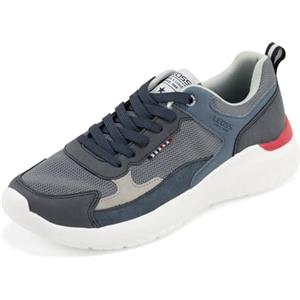 LEOSS ORIGINAL Scarpe da Viaggio Uomo Scarpe da Corsa Uomo Duraturo Traspirante Viaggi (Blu Scuro, 43 EU, MLE250481-3)