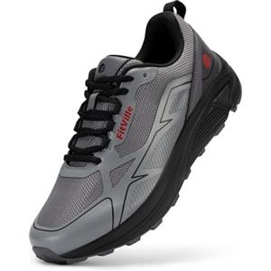 FitVille Scarpe Trail Running Uomo Pianta Larga Sneakers Leggere Scarpe da Corsa su Strada Trekking Sportive Outdoor Nero 45 EU X-Larga