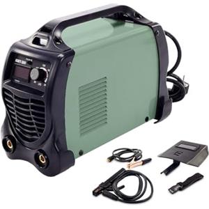Avilia Set Saldatrice MMA Inverter con Accessori, Ideale per Rutili, Basici, Inox, Ghisa - Stabile a Variazioni di Tensione, Per Elettrodi 1.6-4.0mm, Lunghezza Cavi 3m