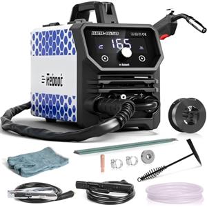 Reboot Saldatrice Multifunzione 4 in 1 MIG/MAG 165A, 230V - con Display LED Extra-Large per Saldatura Gas/Gasless, Lift TIG, Elettrodo - Per Officina e Fai da Te - RBM1650