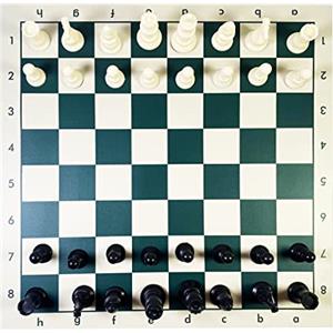 xunfu Scacchi con Scacchiera Portatile, Arrotolabile Scacchiera Giochi da Viaggio, Scacchiere e Scacchi per Giochi da Tavolo Adulti, 50x50cm