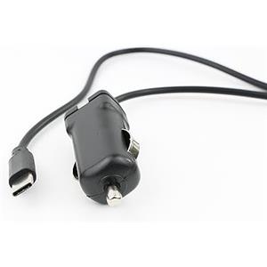 Mobile-Laden Caricabatteria per auto compatibile con GoPro Hero10 Black, Output: 5V/3000mA 2.4A, Input: 12-24V, 1,10 metri, ricarica rapida