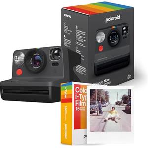 Polaroid Now Generation 2 Starter Set, Polaroid Now + 2 i-Type color films (Black)