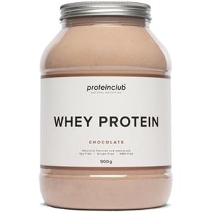 proteinclub Natural Whey Protein senza additivi - Proteine naturali in polvere senza aromi artificiali e dolcificanti - Dolcificato con Stevia - Senza soia - Made in Germany - Cioccolato - 900g
