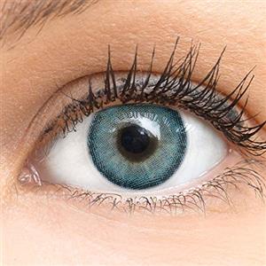 GLAMLENS Lenti a contatto colorate Bella Blue - azzurre - mensili - con porta lenti a contatto -blu naturali in silicone idrogel - 2 pezzi - DIA 14.2 - senza correzione 0.00 diottrie lente a contatto…