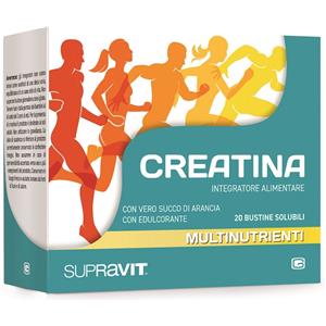 Supravit Creatina - Integratore Energetico con Creatina, Arginina, Carnitina e Vitamine - 20 Bustine