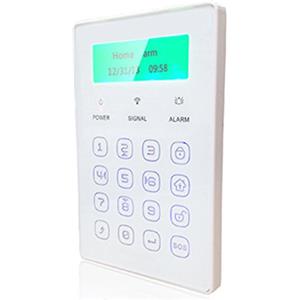 FP-Tech FP-JP08 Tastiera Wireless LCD Stato Allarme Attivazione Antifurto Casa gsm, Bianco