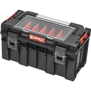 Qbrick System Cassetta Attrezzi Vuota Cassetta Porta Utensili Valigetta Lavoro 450 x 260 x 240 mm Nero Rosso PRO 500 Expert