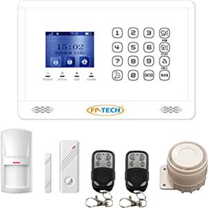 FP-TECH ANTIFURTO ALLARME CASA WI-FI COMBINATORE GSM SENZA FILI WIRELESS ALEXA GOOGLE (KIT SMART - FP-WT2BX-S)