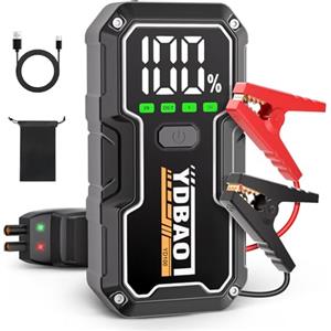YDBAO Avviatore Batteria Auto 8000A 12V per Auto/Moto (Fino e 10.0L Diesel)